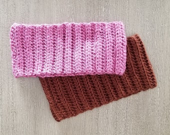 Ribbed Earwarmer Crochet Pattern, PDF Download, Winter Accessories