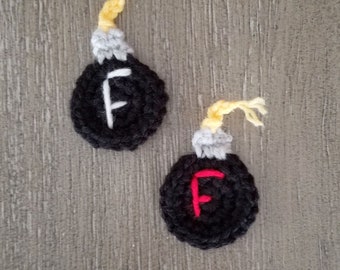 F Bomb Applique Crochet Pattern, PDF Download, DIY Pattern