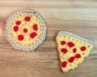 Pizza Applique Crochet Pattern, PDF Download, DIY Pattern