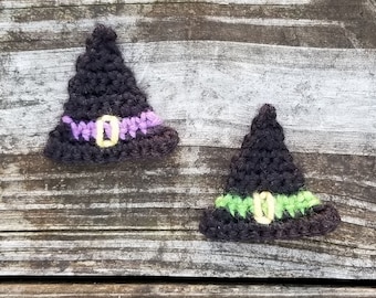 Witch Hat Applique Crochet Pattern, PDF Download, Halloween Crochet Pattern