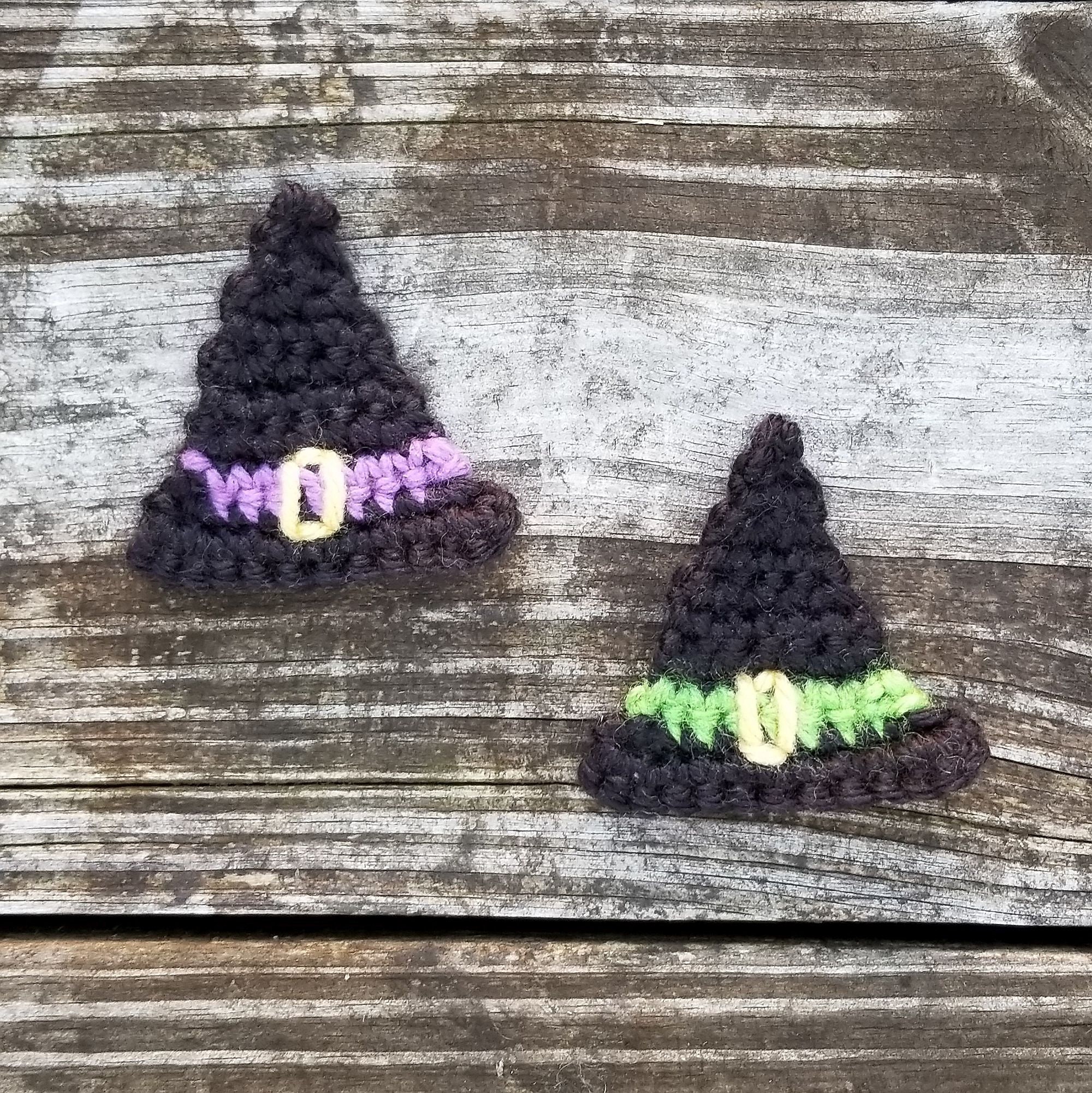 Witch Hat Applique Crochet Pattern, PDF Download, Halloween Crochet ...