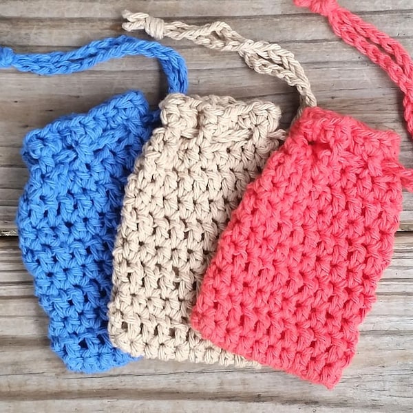 Soap Saver Crochet Pattern, PDF Download, Crochet Soap Sack Pattern
