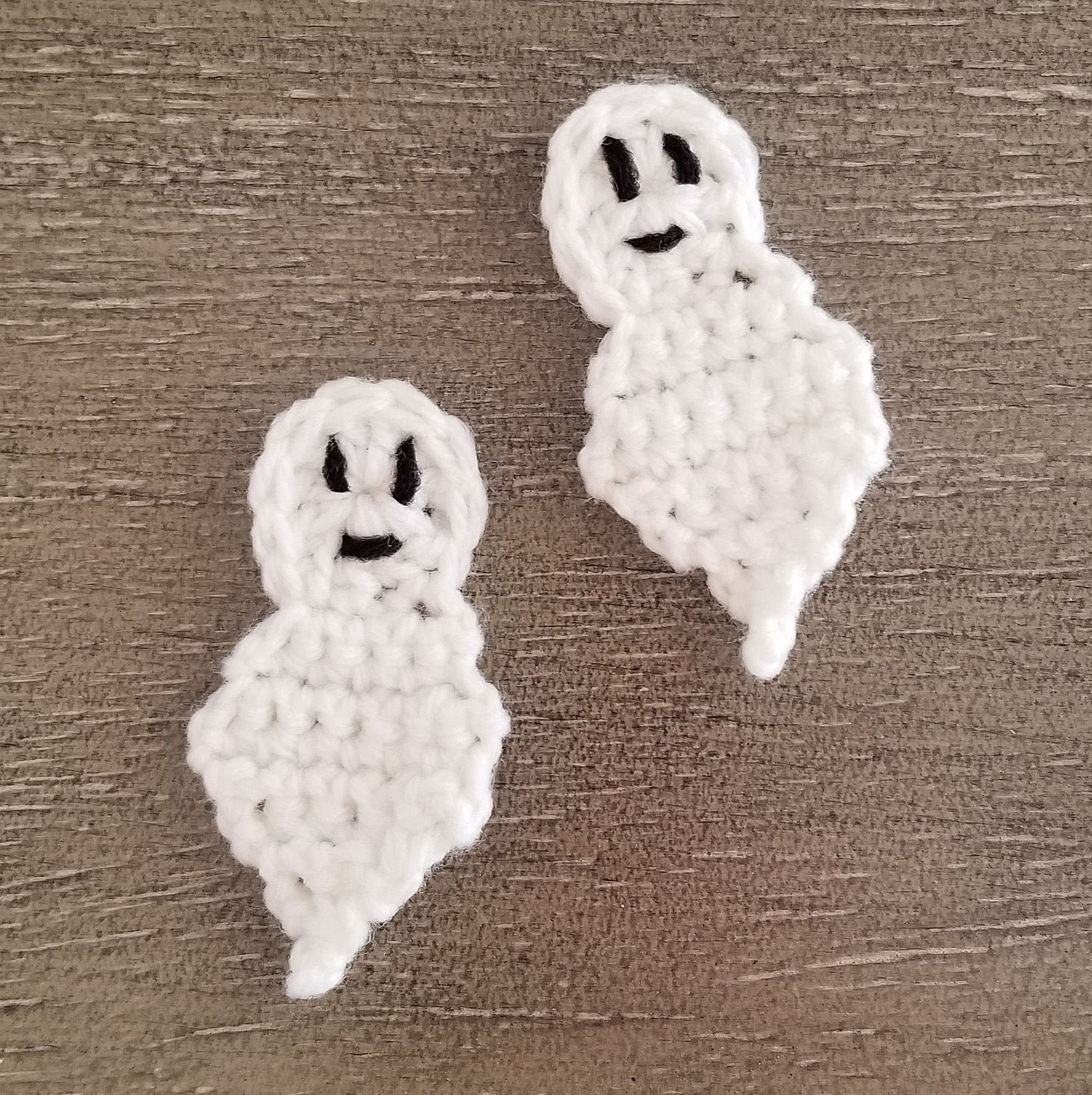 Ghost Applique Crochet Pattern Halloween Embellishment PDF Etsy