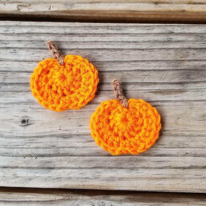 Pumpkin Applique Pattern Pumpkin Crochet Pattern Fall Crochet Pattern Crochet Food Applique Pattern