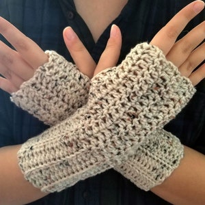 Crochet Ribbed Fingerless Gloves Pattern, PDF Download, Easy Texting Gloves