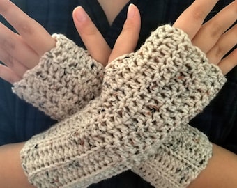 Crochet Ribbed Fingerless Gloves Pattern, Texting Gloves Pattern, PDF Download, Arm Warmers, Winter Accessories