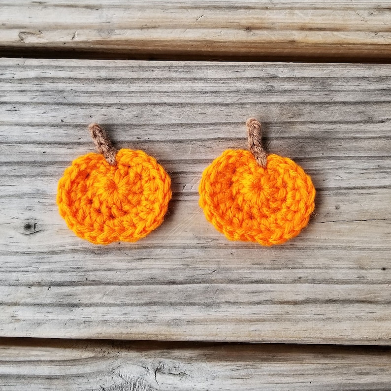 Pumpkin Applique Pattern Pumpkin Crochet Pattern Fall Crochet Pattern Crochet Food Applique Pattern