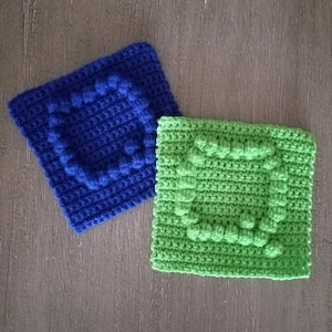 Letter Q Afghan Square Crochet Pattern, PDF Download, Blanket Square Crochet Pattern