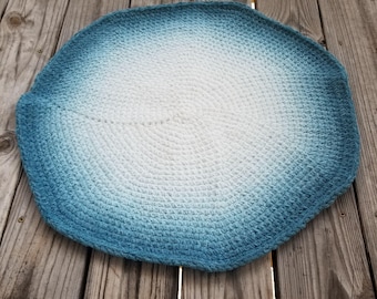 Round Rug Crochet Pattern, PDF Download, Home Decor