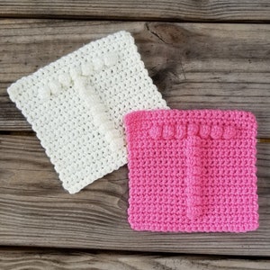 Letter T Afghan Square Crochet Pattern, PDF Download, Easy Crochet Pattern, Bobble Blanket Square