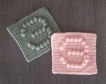 Number 3 Afghan Square Crochet Pattern, PDF Download, Blanket Square Pattern