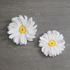 Daisy Applique Crochet Pattern, PDF Download, Crochet Flower Pattern