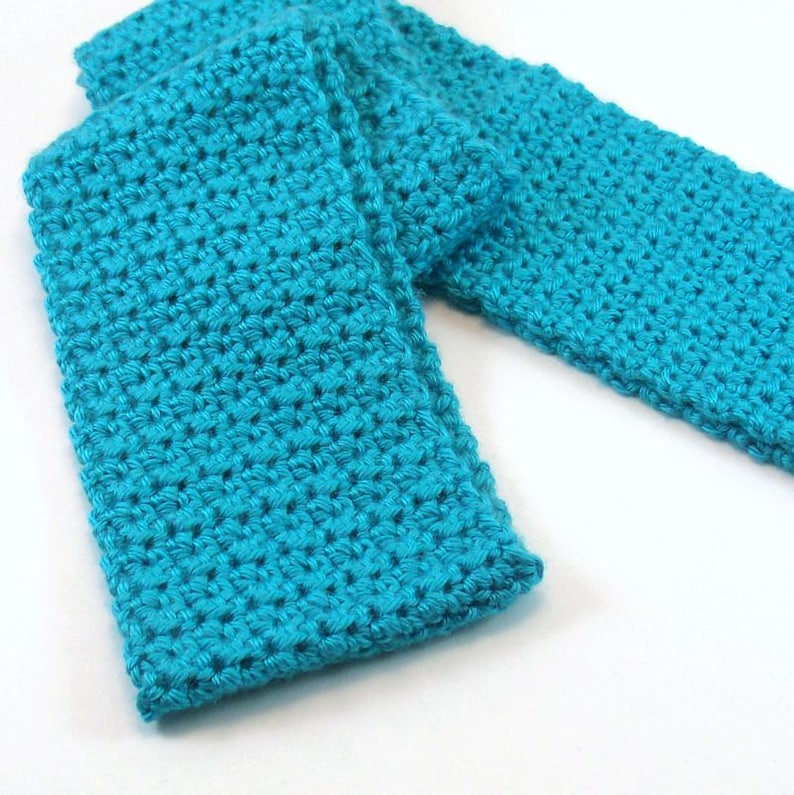 Textured Scarf Crochet Pattern, PDF Download, Winter Accessories image 1