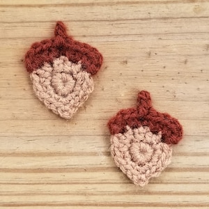 Acorn Applique Crochet Pattern, PDF Download, Fall Crochet Pattern