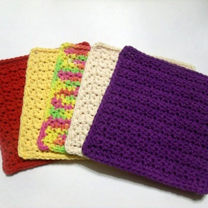 Textured and Mesh Dishcloth Crochet Pattern Bundle. PDF Download image 2
