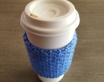 Woven Coffee Cup Cozy Crochet Pattern, Coffee Cup Sleeve Pattern, PDF Download