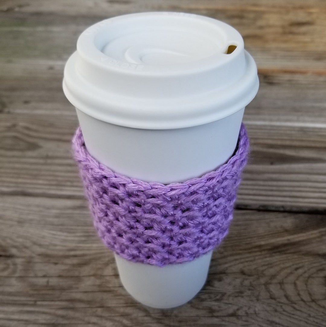 Coffee Cup Sleeve Crochet Pattern PDF Download Textured Cozy Etsy