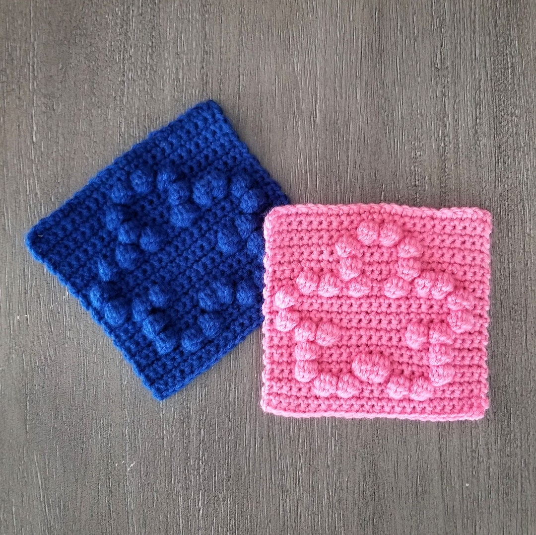 Flower Afghan Square Crochet Pattern, PDF Download, Easy Crochet