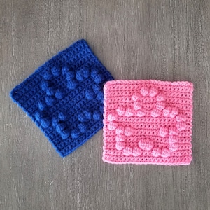 Flower Afghan Square Crochet Pattern, PDF Download, Easy Crochet Pattern