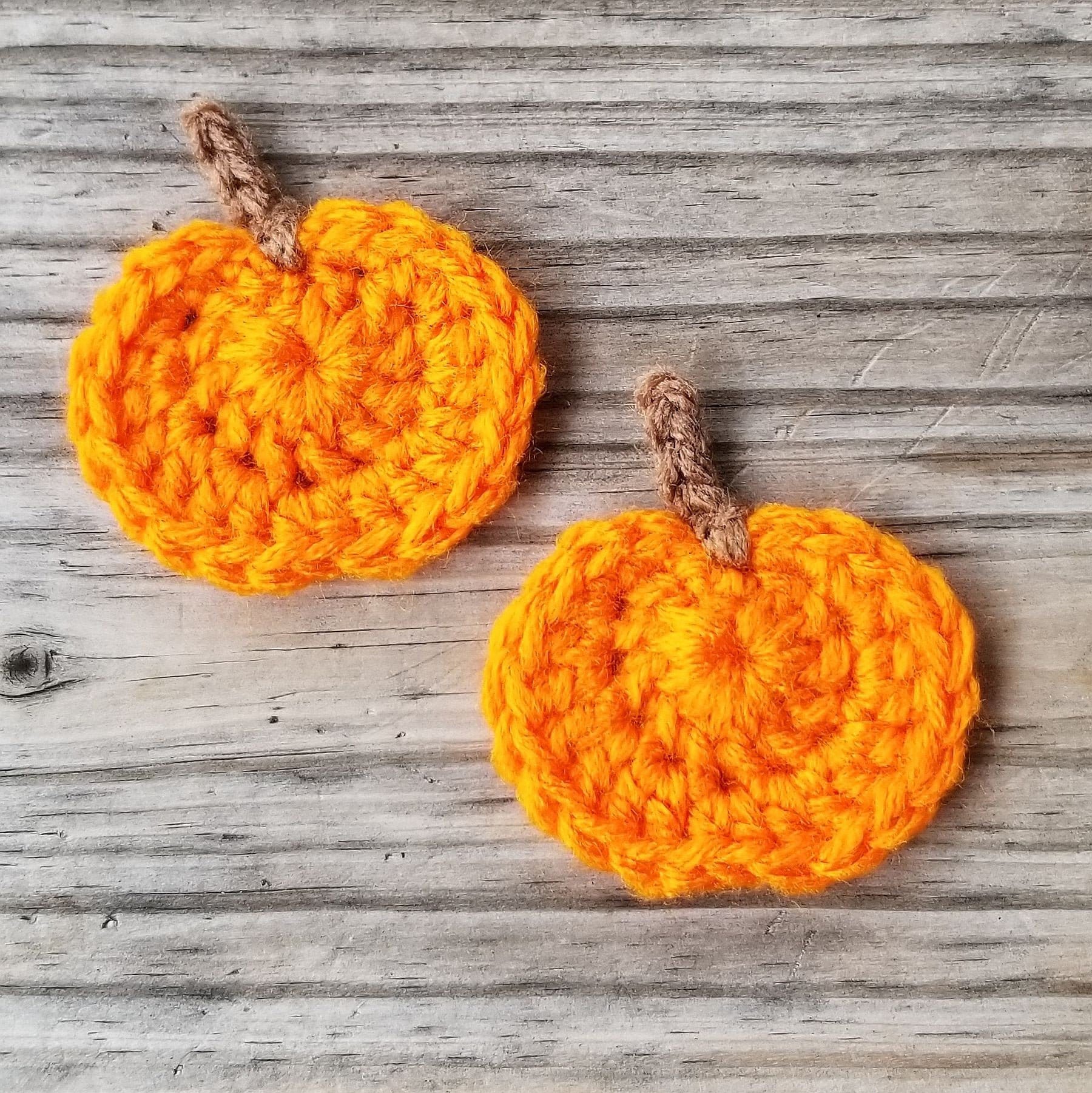 Pumpkin Applique Crochet Pattern PDF Download Fall Crochet Etsy