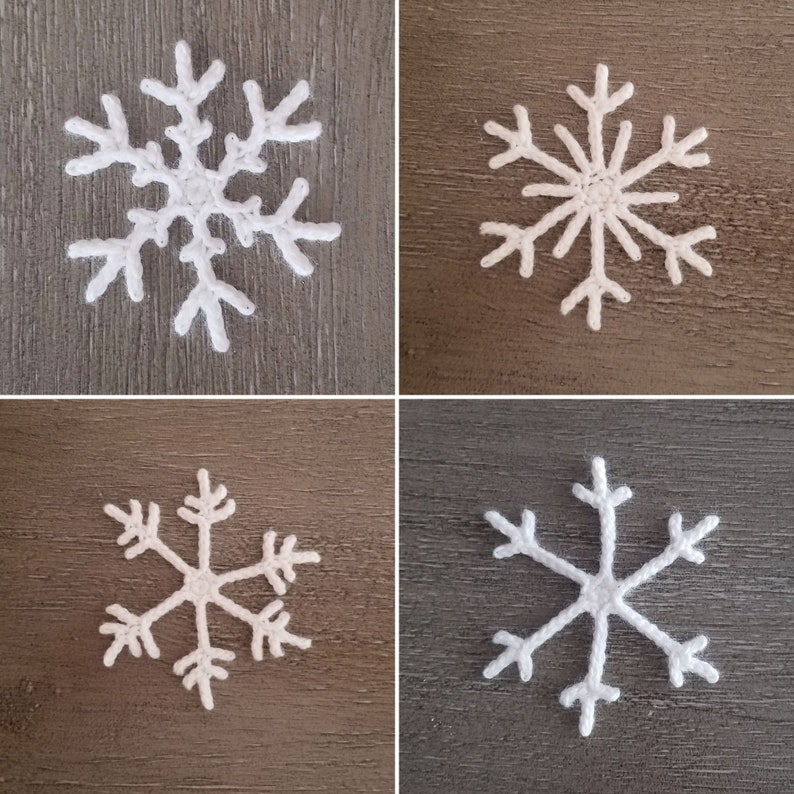 Snowflake Crochet Pattern Bundle PDF Download Holiday Decor image 1