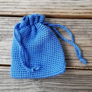 Drawstring Bag Crochet Pattern, PDF Download, Small Bag Pattern image 4