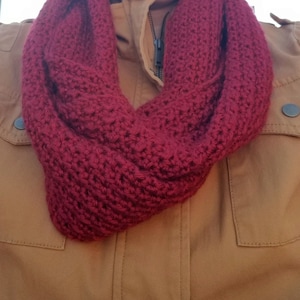 Textured Infinity Scarf Crochet Pattern, Crochet Infinity Scarf Pattern, Infinity Scarf Crochet Pattern