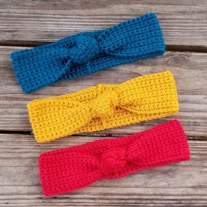 Knotted Headband Crochet Pattern, PDF Download, Hair Accessories