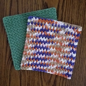 Woven Dishcloth Crochet Pattern, PDF Download,  Kitchen Accessories