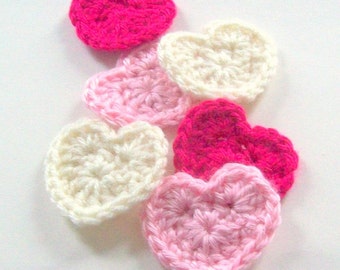 Heart Applique Crochet Pattern, PDF Download, DIY Patten