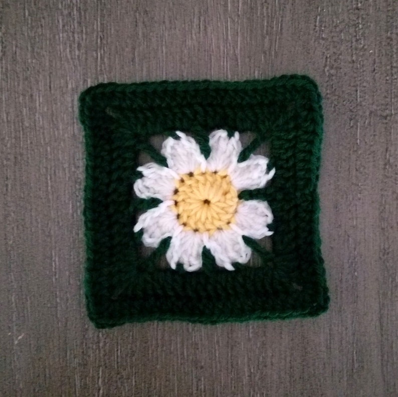 Flower Afghan Square Crochet Pattern PDF Download Blanket Etsy