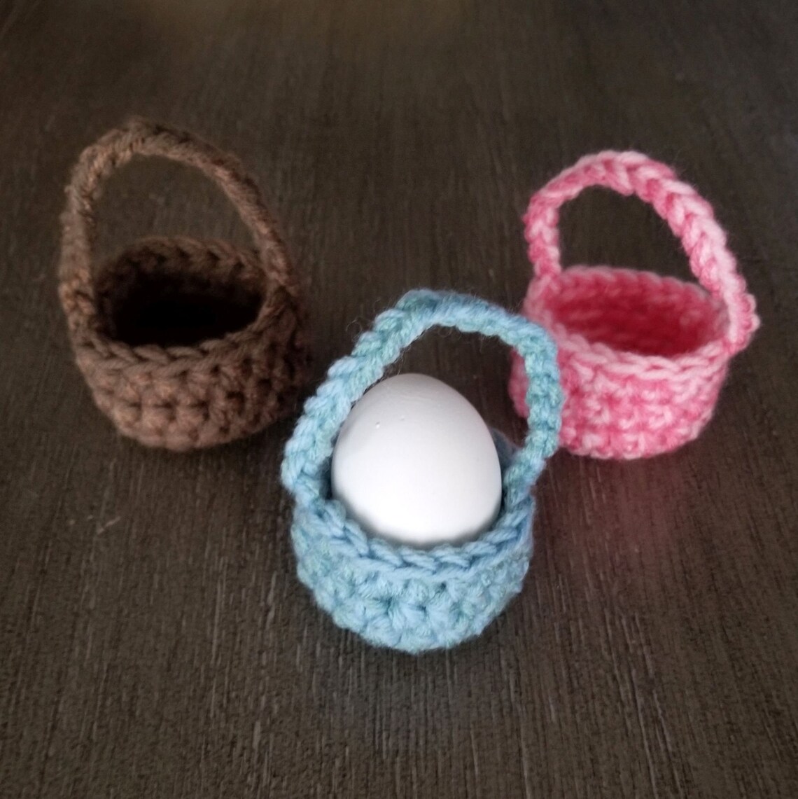 Mini Easter Basket Crochet Pattern, PDF Download, Holiday Decoration - Etsy