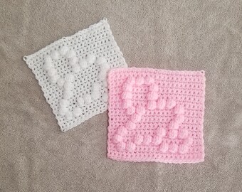 Crawling Baby Afghan Square Crochet Pattern, PDF Download, Easy Crochet Pattern, Crochet Blanket Square Pattern