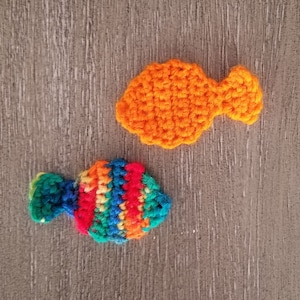 Fish Applique Crochet Pattern, PDF Download, Crochet Embellishment Pattern