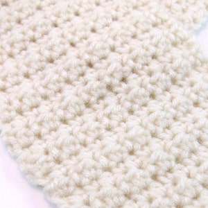 Textured Scarf Crochet Pattern, PDF Download, Winter Accessories image 2