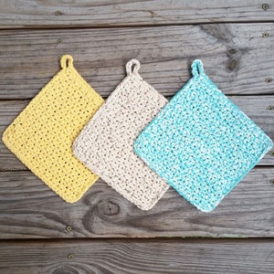 Textured Potholder Crochet Pattern, PDF Download, Kitchen Accessories Pattern