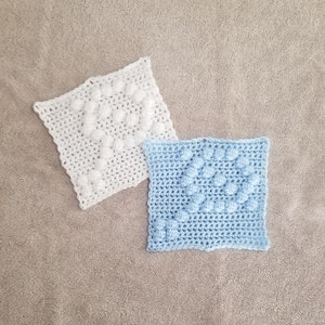 Rattle Afghan Square Crochet Pattern, PDF Download, Easy Crochet Pattern, Crochet Blanket Square Pattern