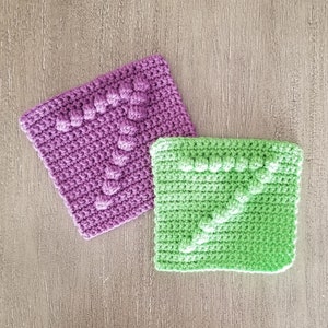 Number 7 Afghan Square Crochet Pattern, PDF Download, Blanket Square Crochet Pattern