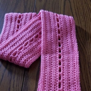 Windowed Scarf Crochet Pattern, PDF Download, Winter Accessories