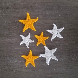 Crochet Pattern Star Applique, PDF Download, Crochet Embellishment Pattern image 5