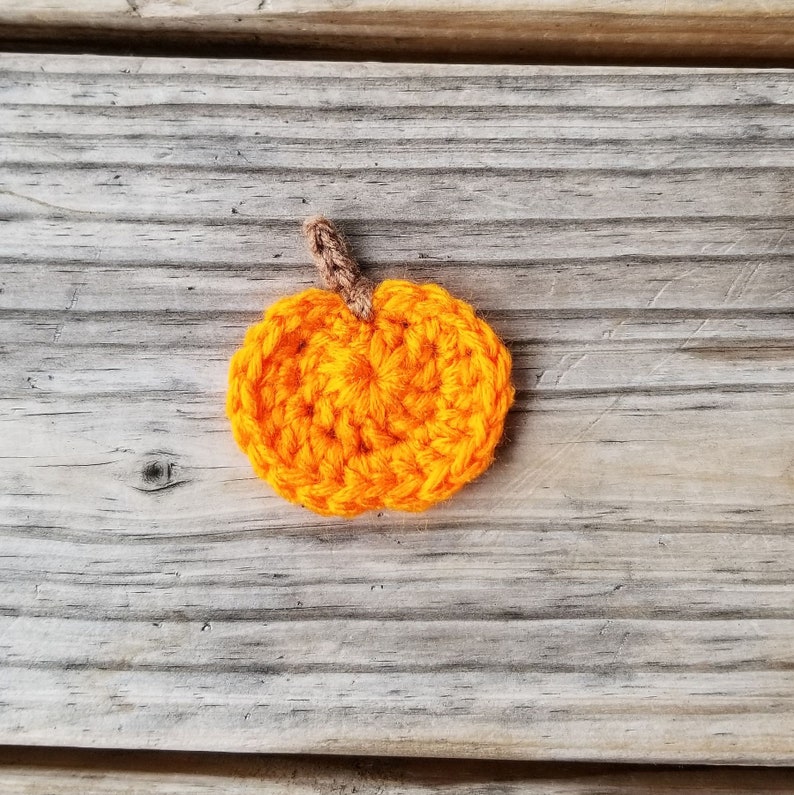 Pumpkin Applique Pattern Pumpkin Crochet Pattern Fall Crochet Pattern Crochet Food Applique Pattern