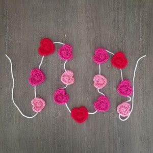 Heart Garland Crochet Pattern, PDF Download, Decoration Pattern