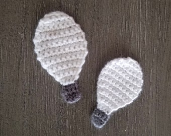 Light Bulb Applique Crochet Pattern, PDF Digital Download
