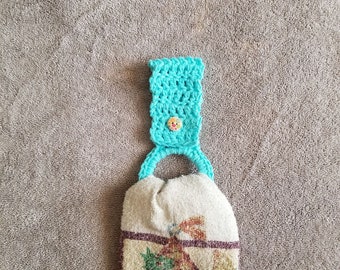Towel Holder Crochet Pattern, PDF Download, Kitchen Accessories