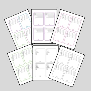 WIP Cards Bundle, PDF Download, Crochet or Knit Work in Progress Printable