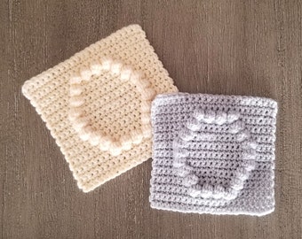 Number 0 Afghan Square Crochet Pattern, PDF Download, Blanket Square Crochet Pattern