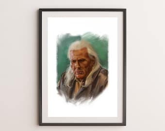 Twin Peaks Deputy Hawk Kunstdruck, David Lynch Fan Geschenk