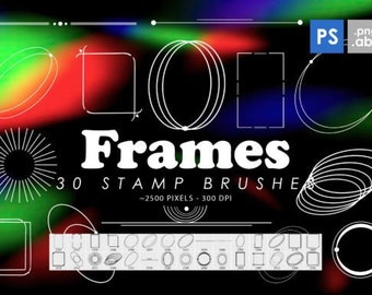 30 penselen Minimale frames Photoshop