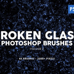 45 Broken Glass Brushes Photoshop