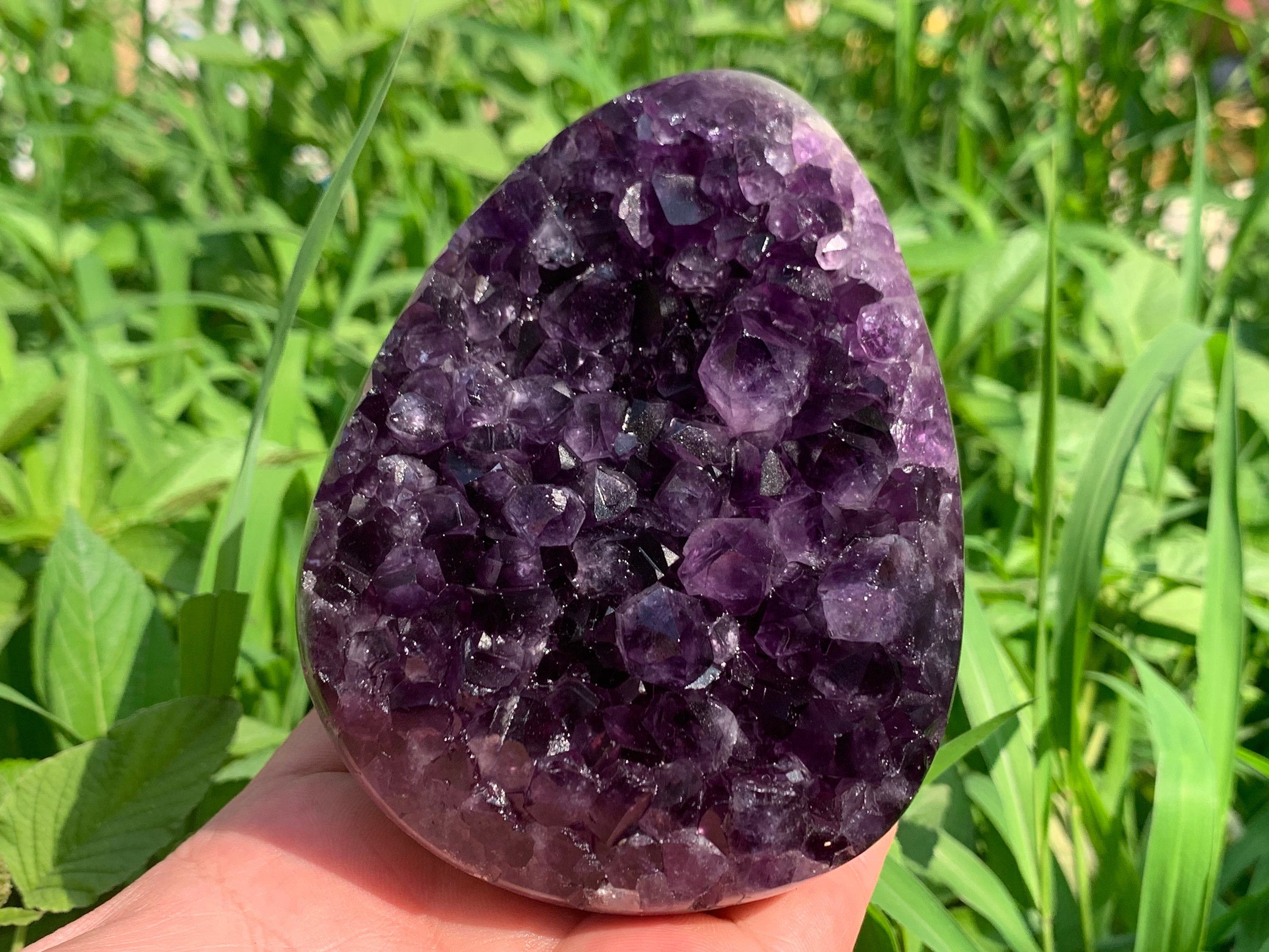 4,3 ''+ Natürliche Amethyst Geode Cluster, Quarzkristall, Kristallmineral Vug Probe, Kristallei Probe, Kristallgeschenke AC-13